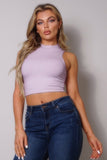Orchid Halter Crop Top